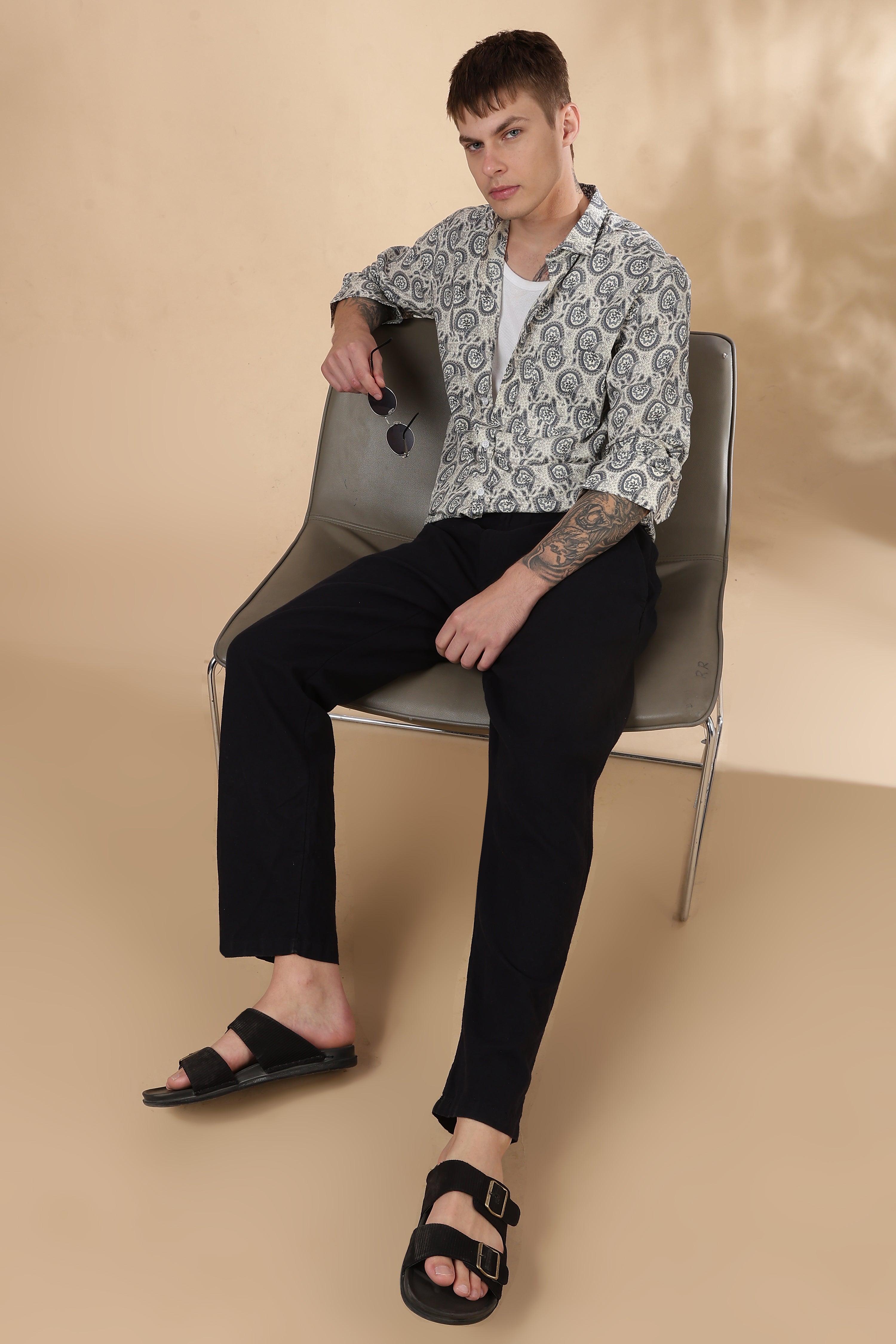 Men’s Full Sleeve Printed Cotton Shirt