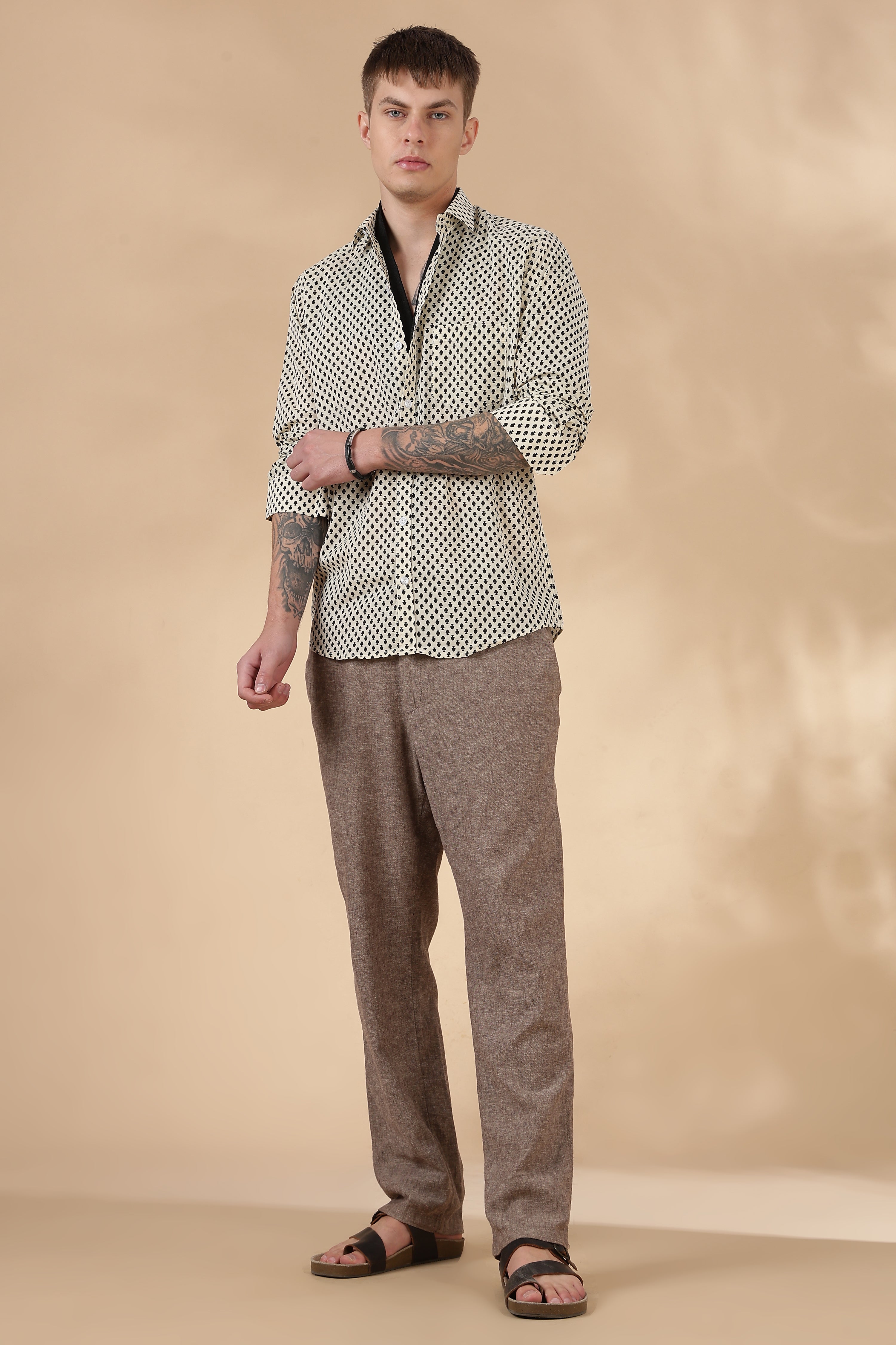 Men’s Full Sleeve Printed Cotton Shirt