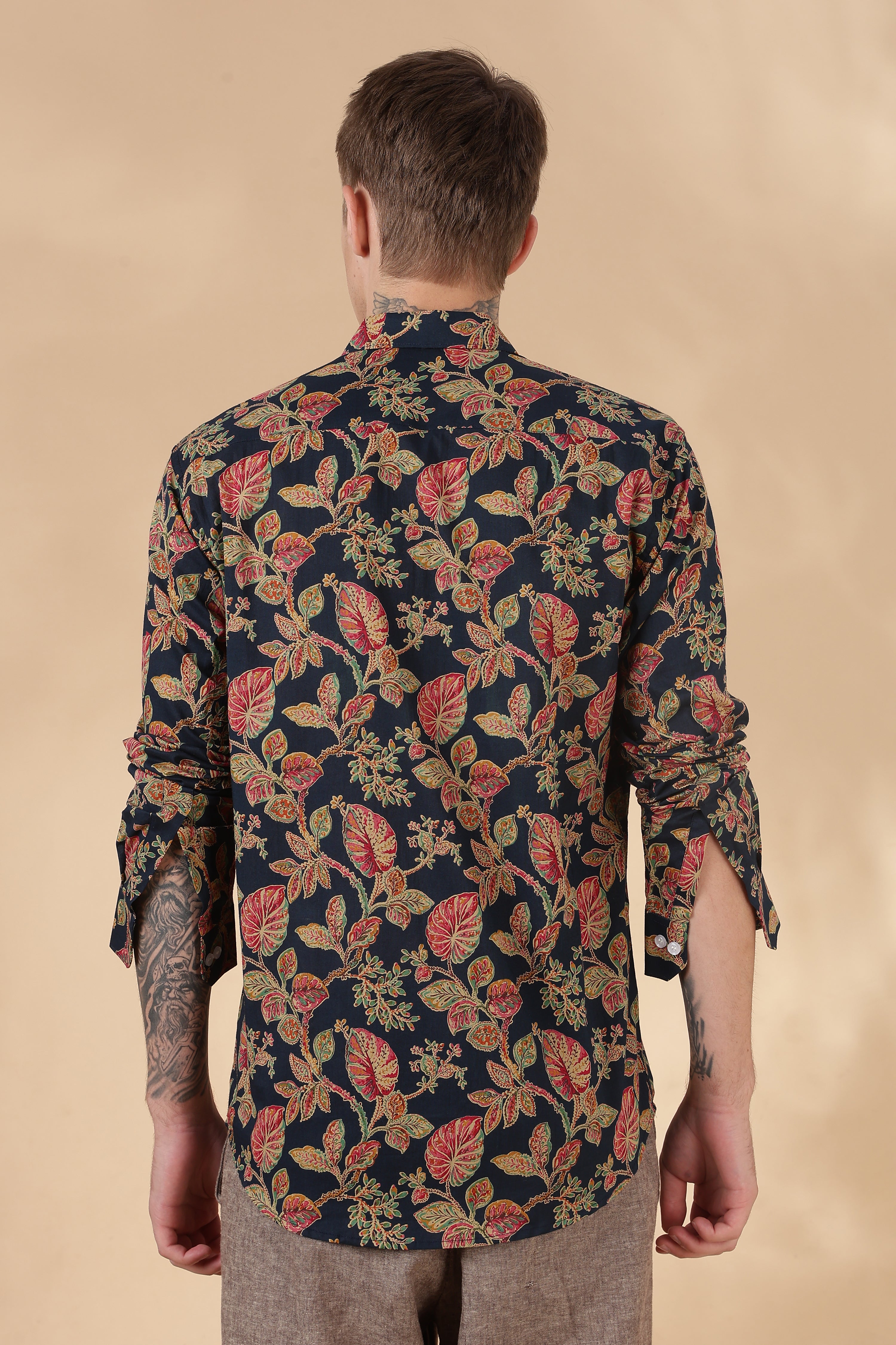Men’s Full Sleeve Printed Cotton Shirt
