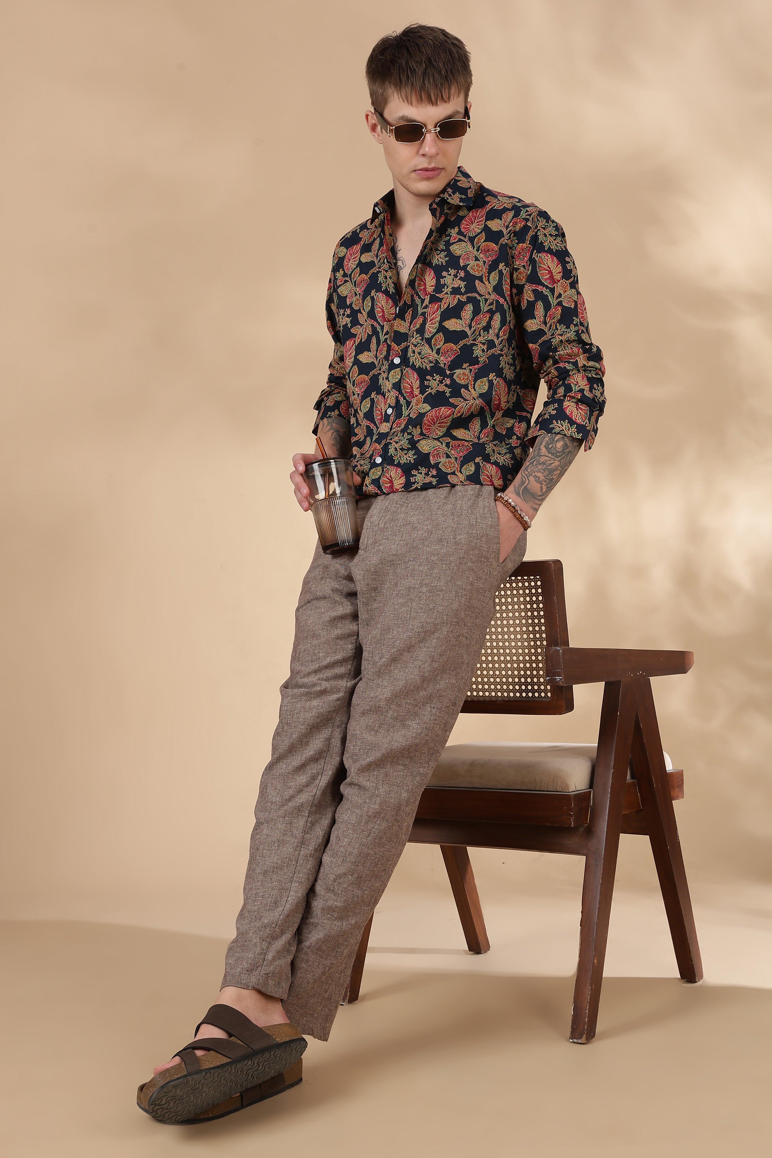 Men’s Full Sleeve Printed Cotton Shirt