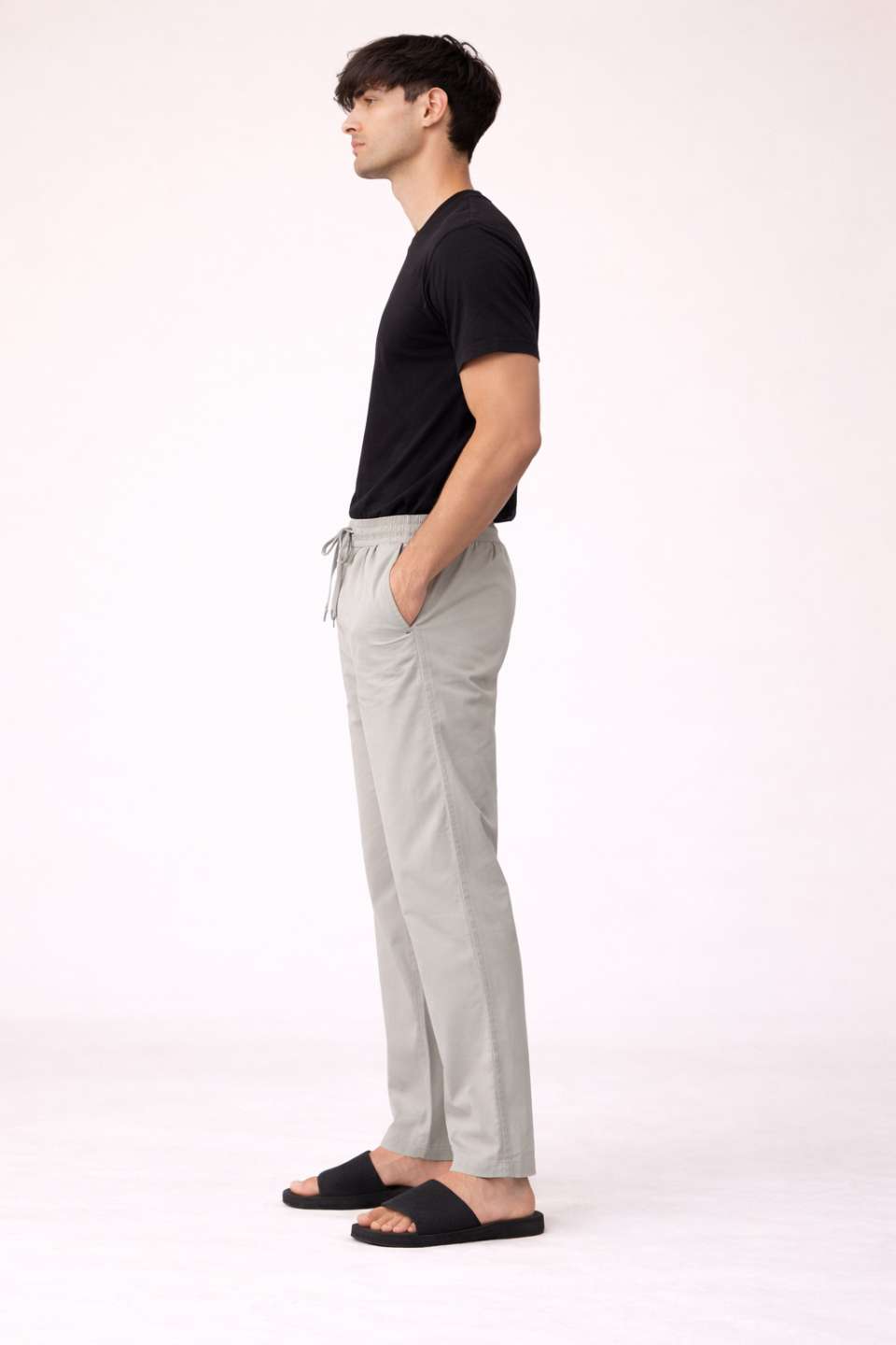 Men'S Solid Straight Fit Lounge Bottoms