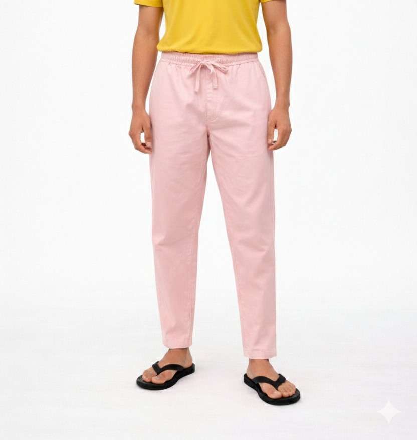 Men'S Solid Straight Fit Lounge Bottoms
