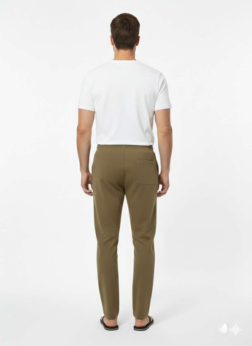 Men'S Solid Straight Fit Lounge Bottoms