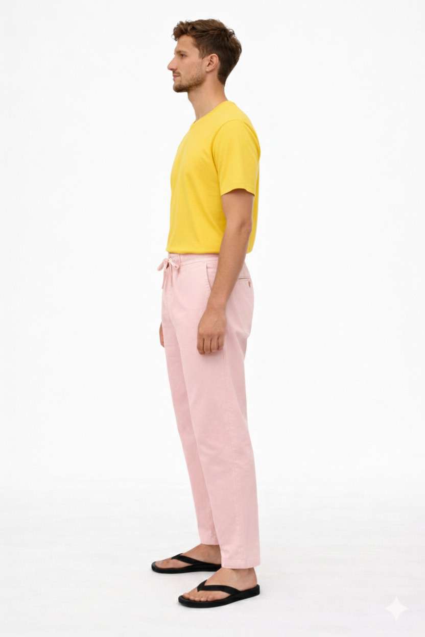 Men'S Solid Straight Fit Lounge Bottoms