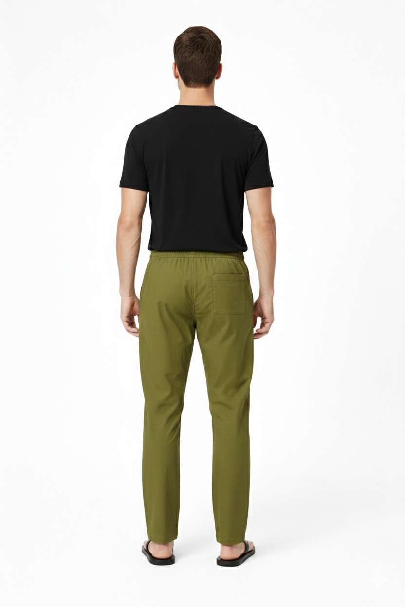 Men'S Solid Straight Fit Lounge Bottoms