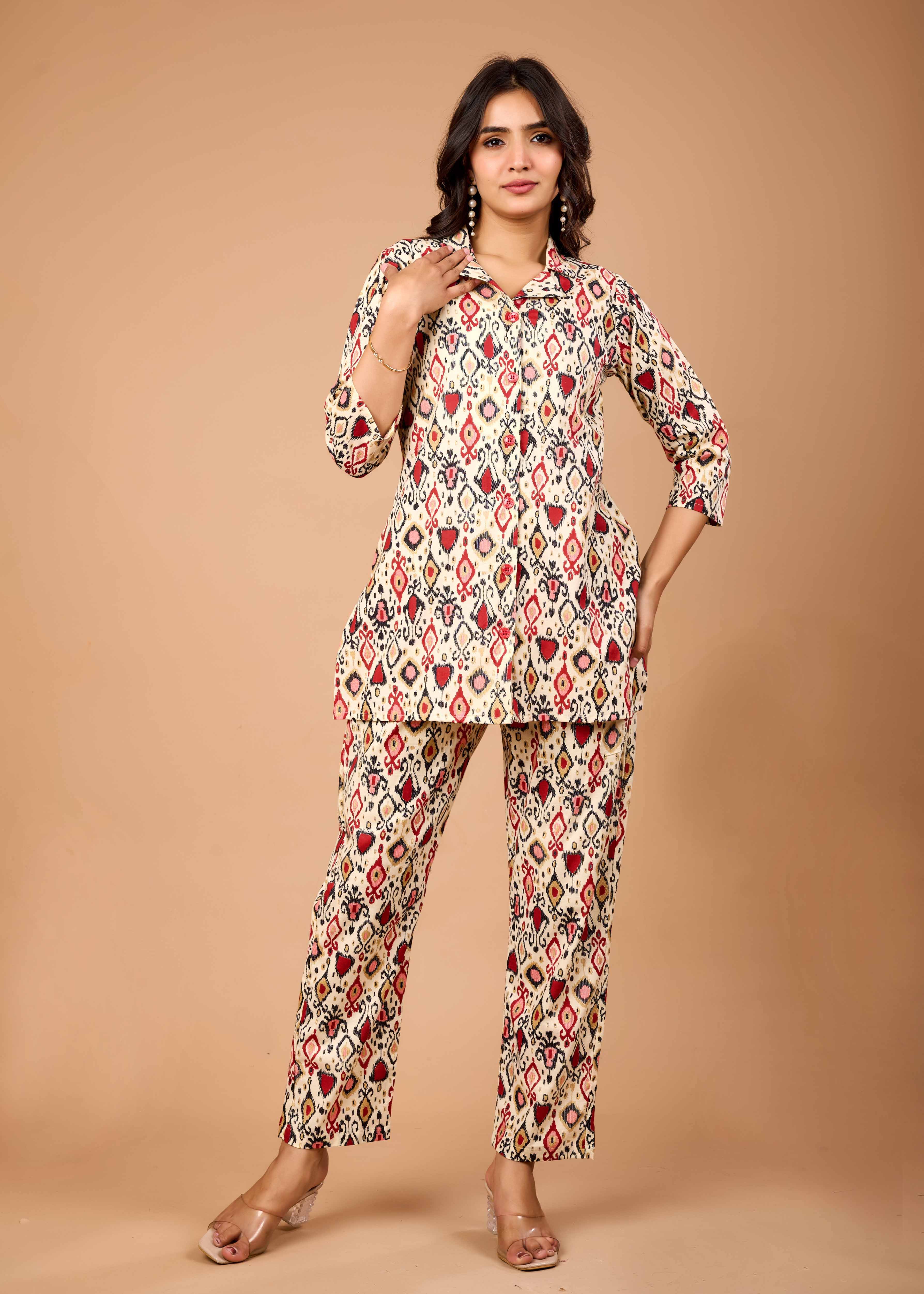 ZAHA PASTEL HAND CRAFTED COTTON CO-OD SET