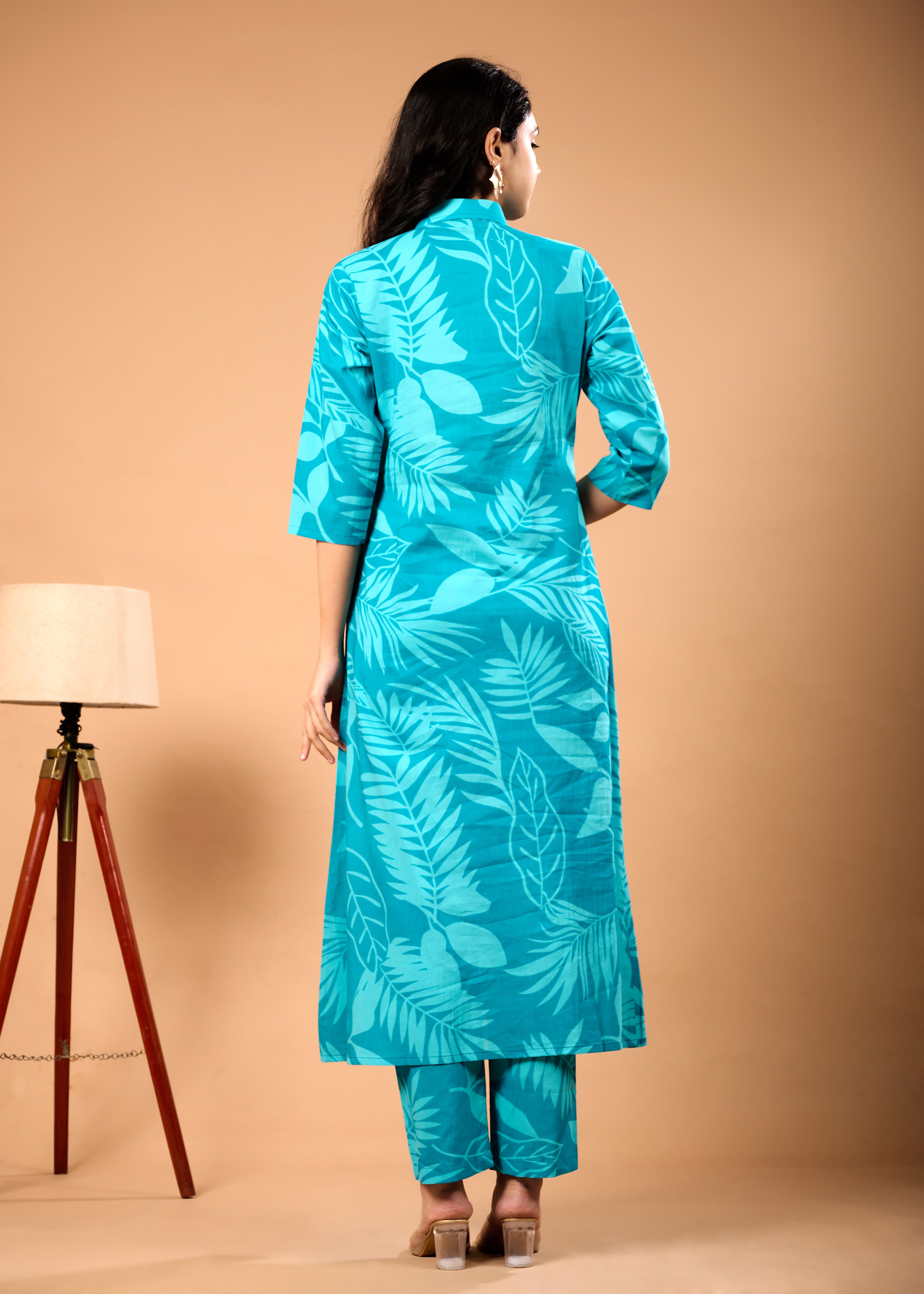 Floral Cotton Kurta Set for Women