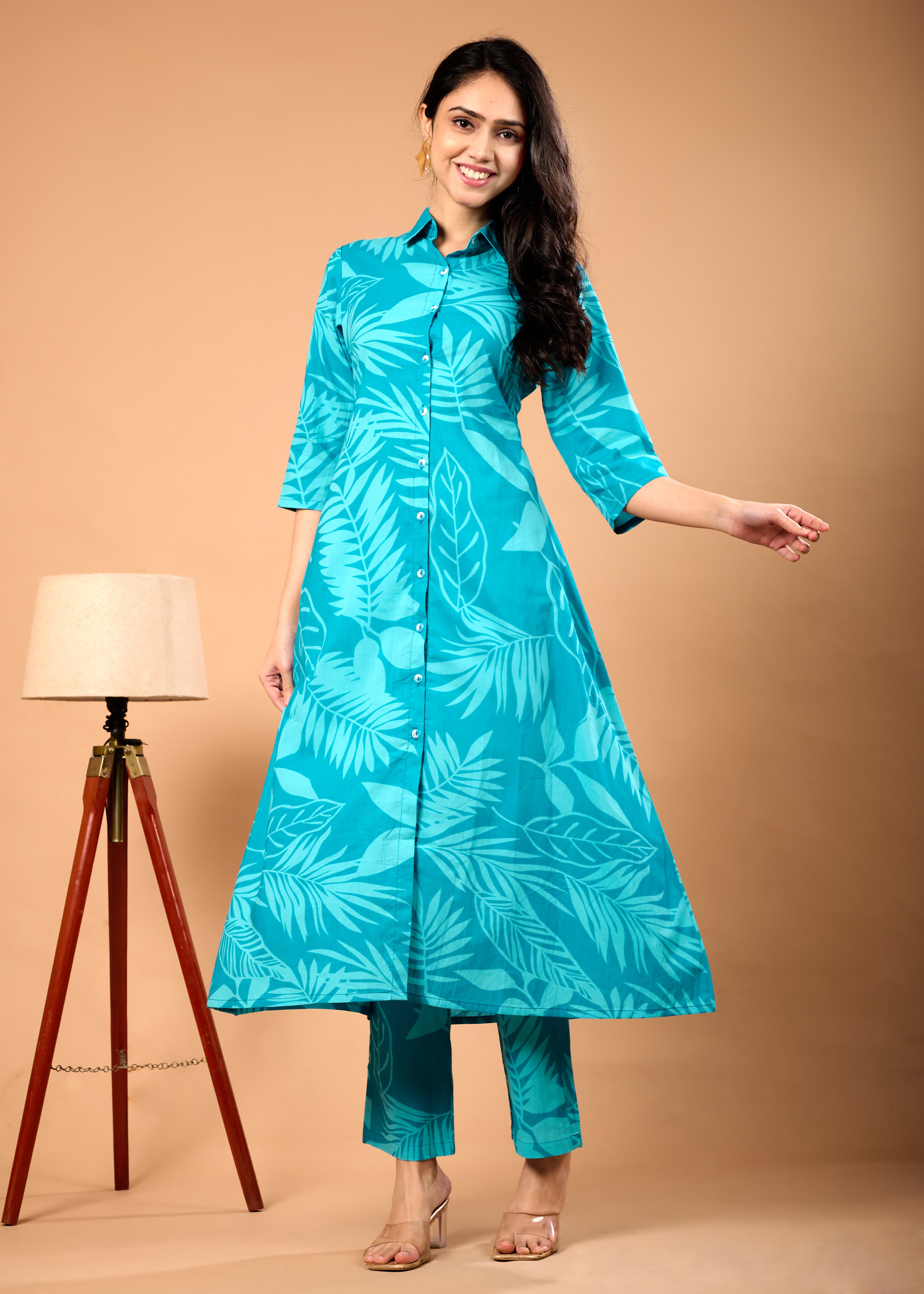 Floral Cotton Kurta Set for Women