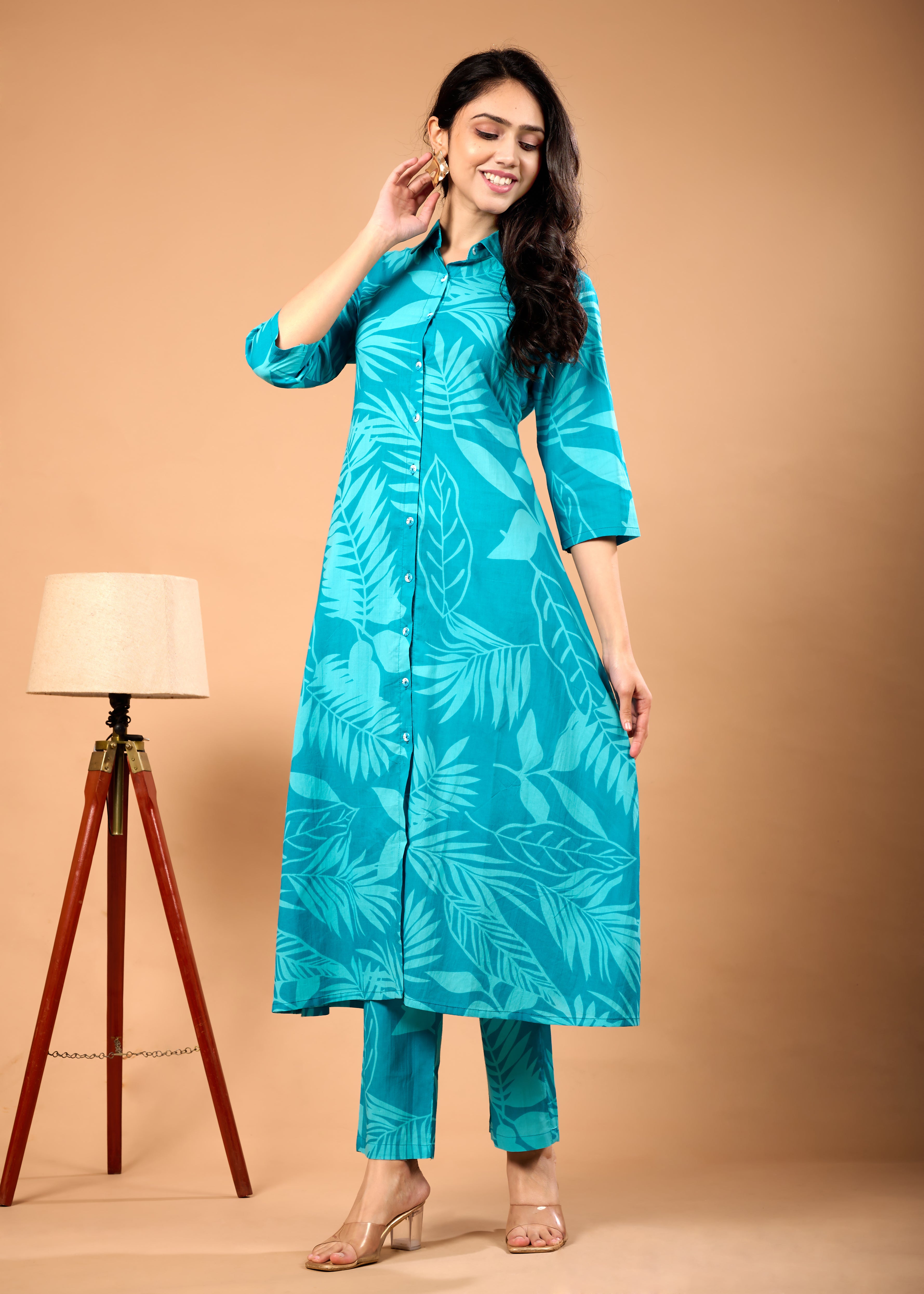 Floral Cotton Kurta Set for Women