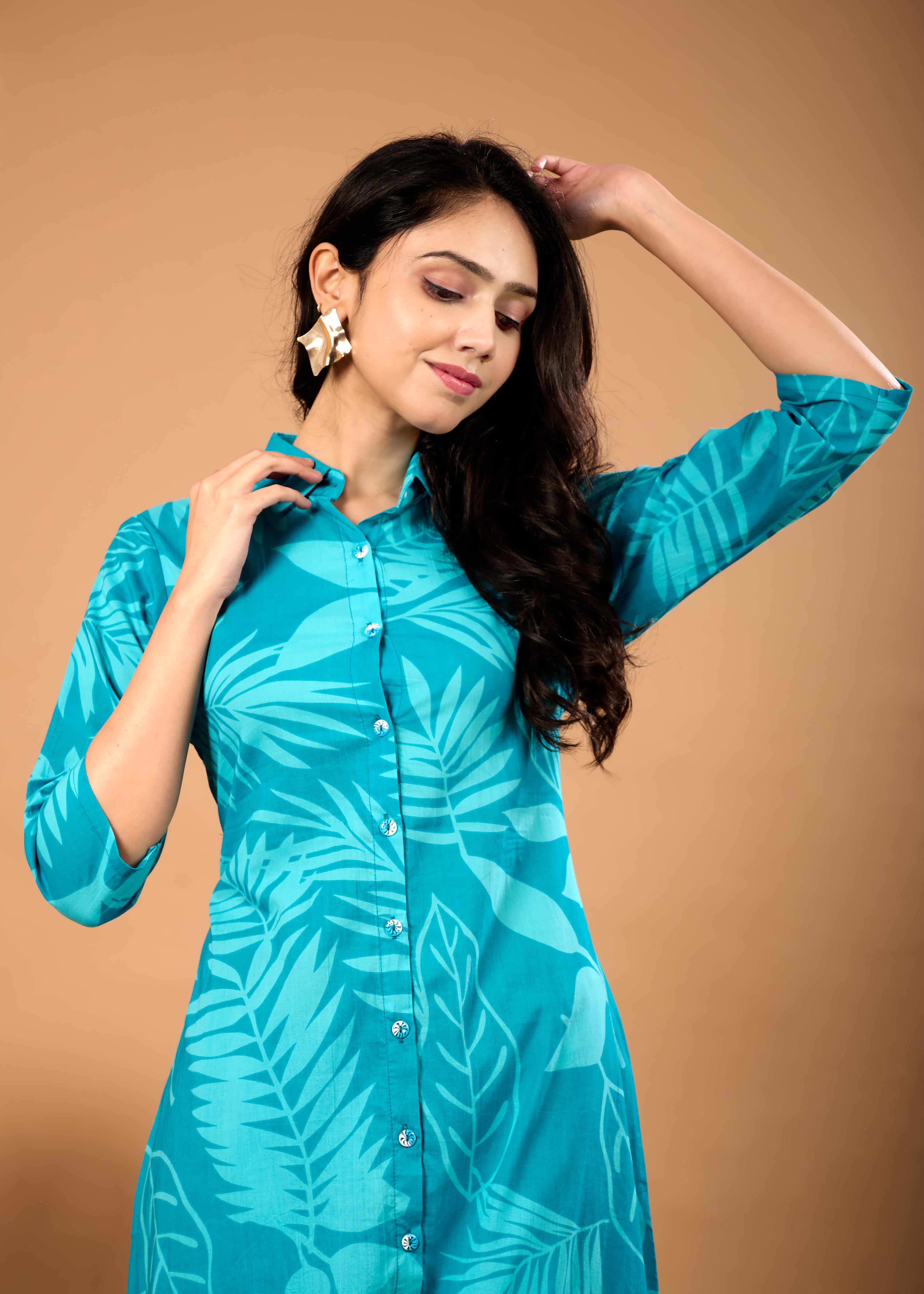 Floral Cotton Kurta Set for Women