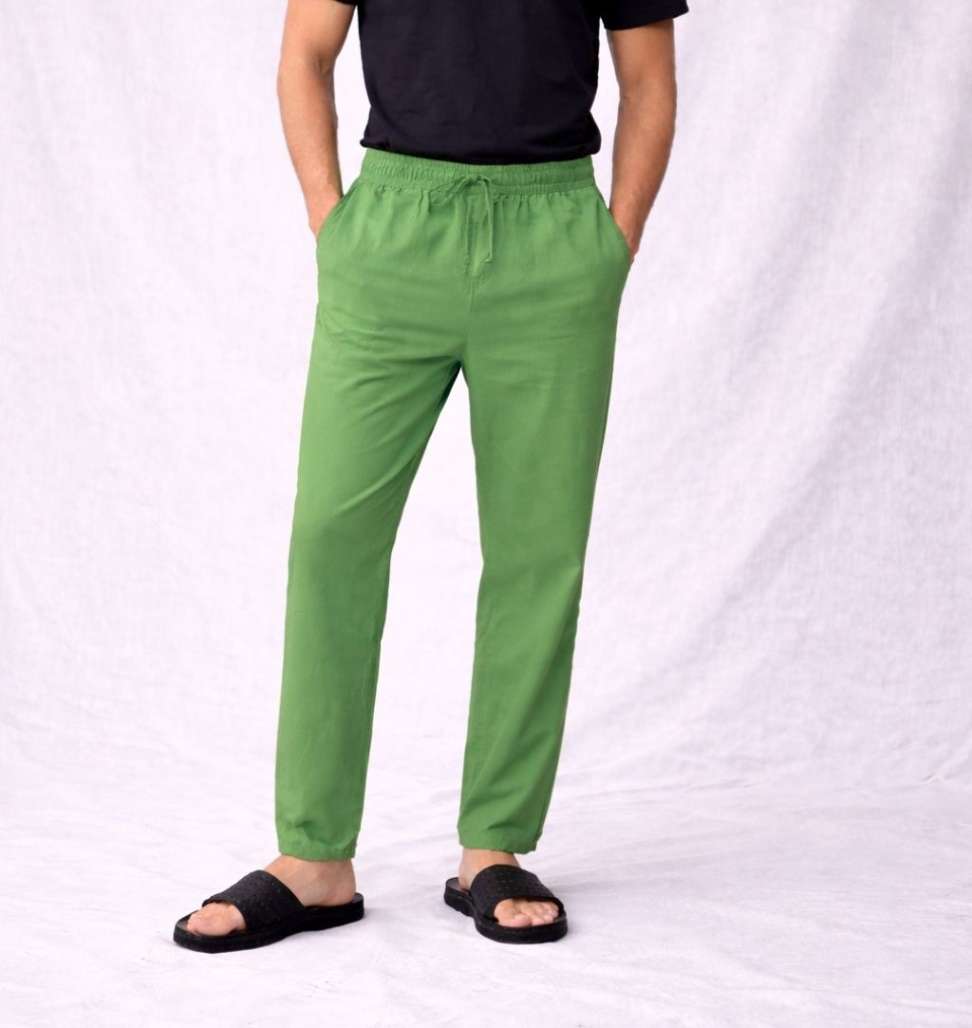 Men'S Solid Straight Fit Lounge Bottoms