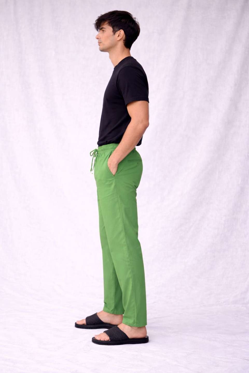 Men'S Solid Straight Fit Lounge Bottoms