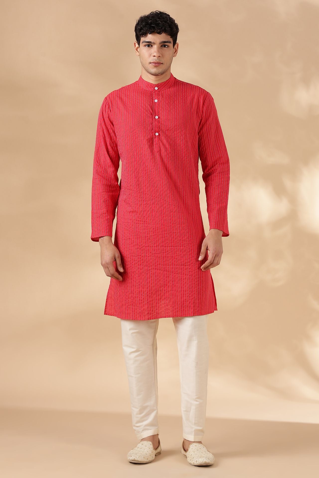 NAMA'S Men Regular Fit Cotton Kurta