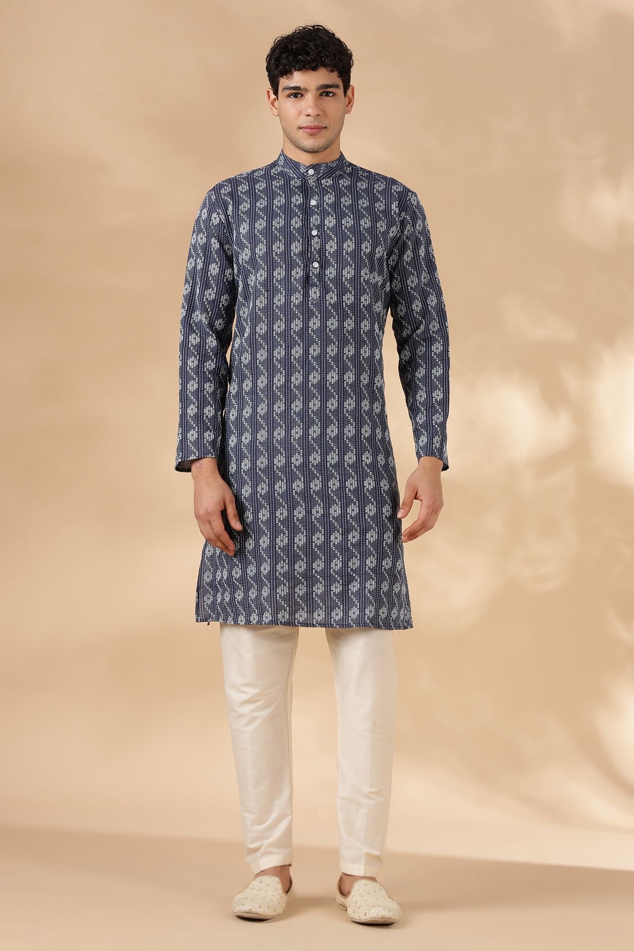 NAMA'S Men Regular Fit Cotton Kurta