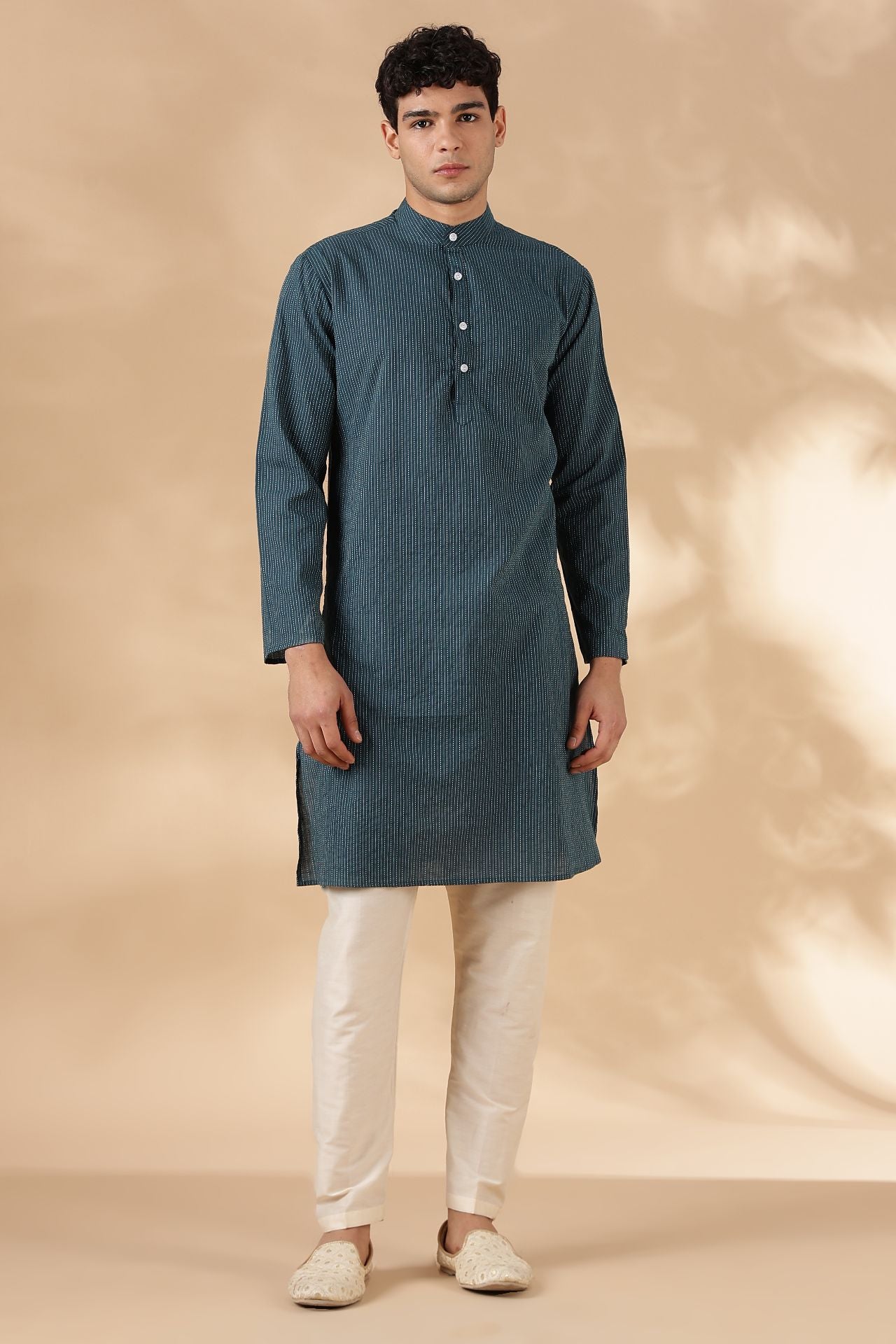 NAMA'S Men Regular Fit Cotton Kurta