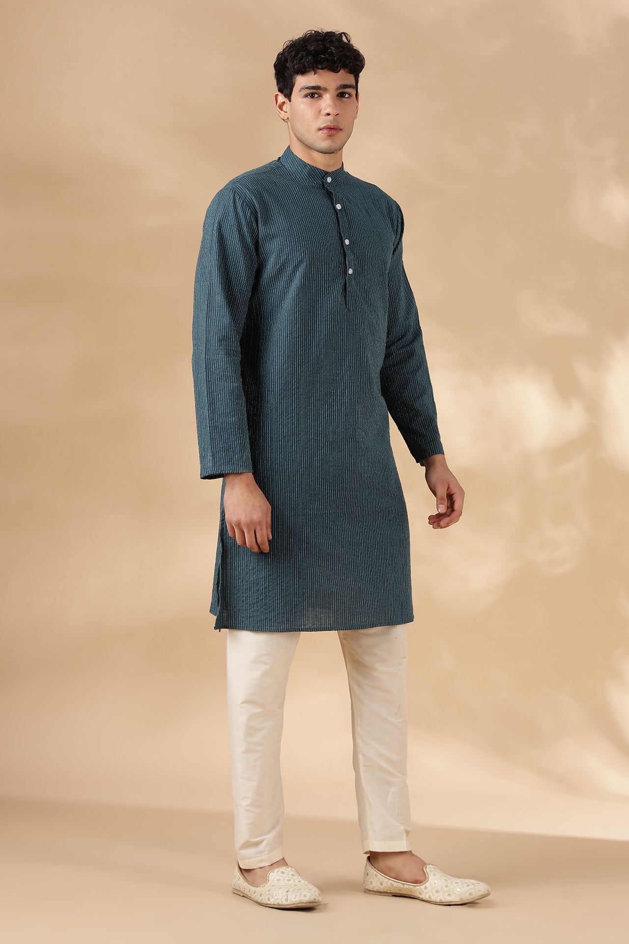 NAMA'S Men Regular Fit Cotton Kurta