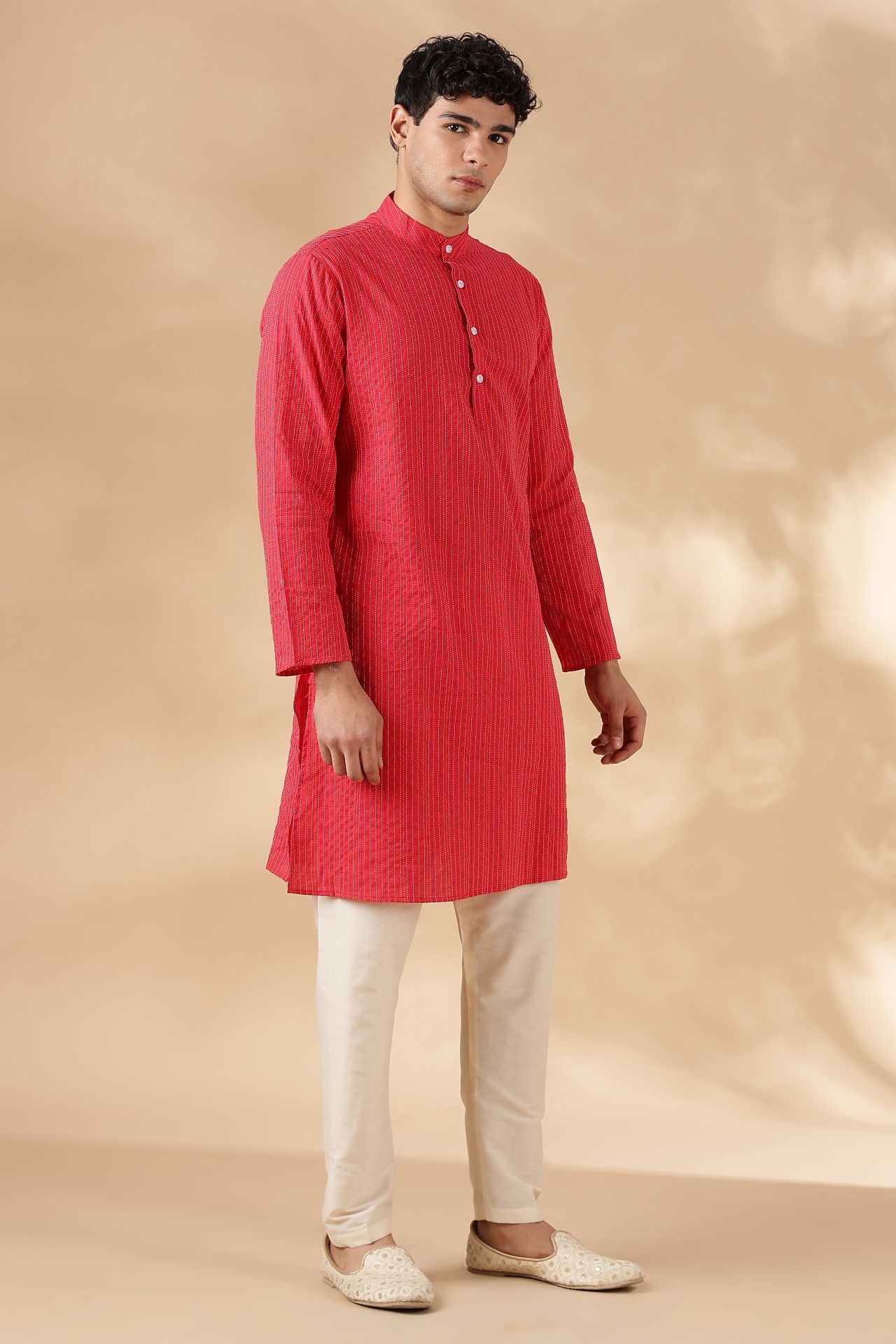 NAMA'S Men Regular Fit Cotton Kurta