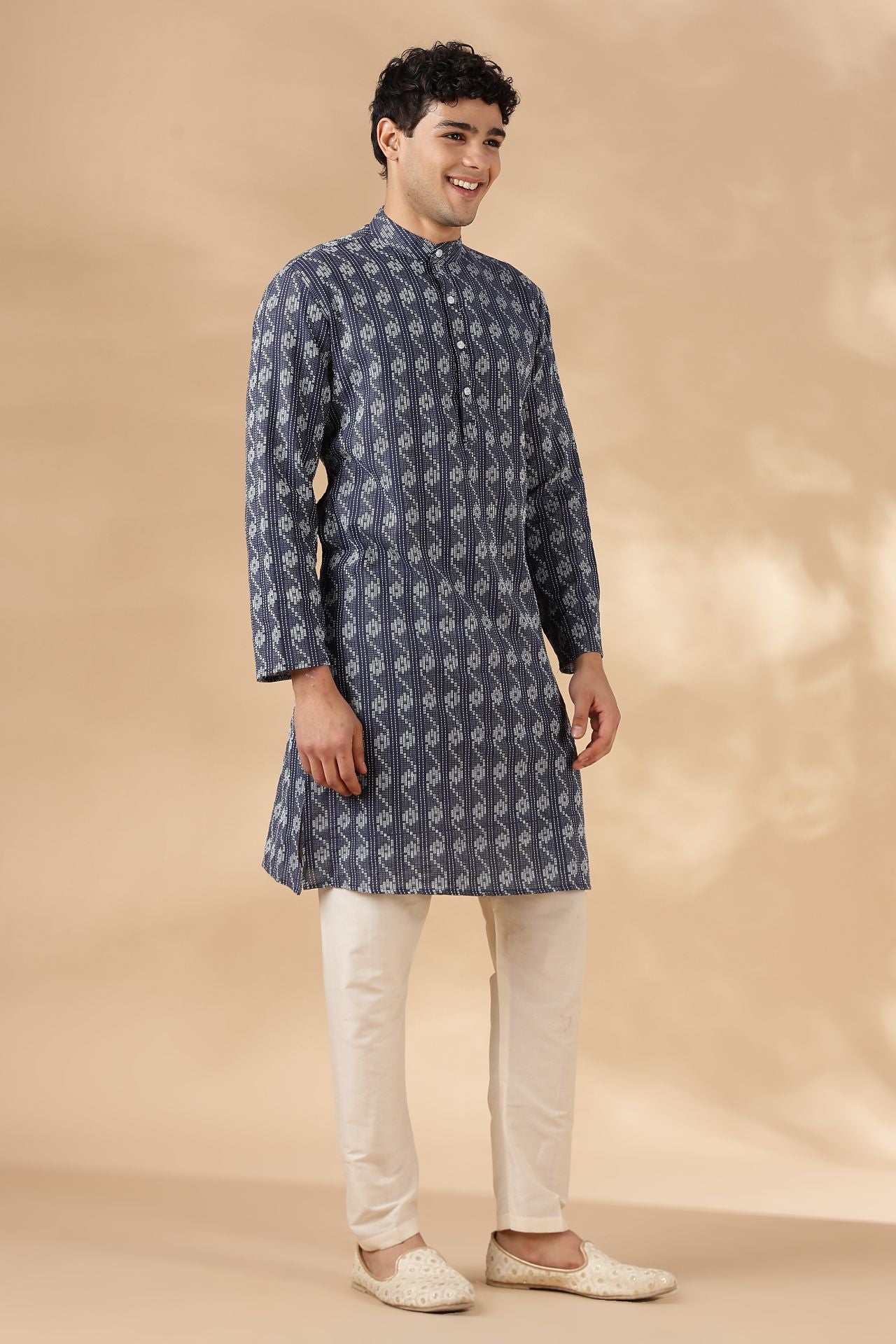 NAMA'S Men Regular Fit Cotton Kurta
