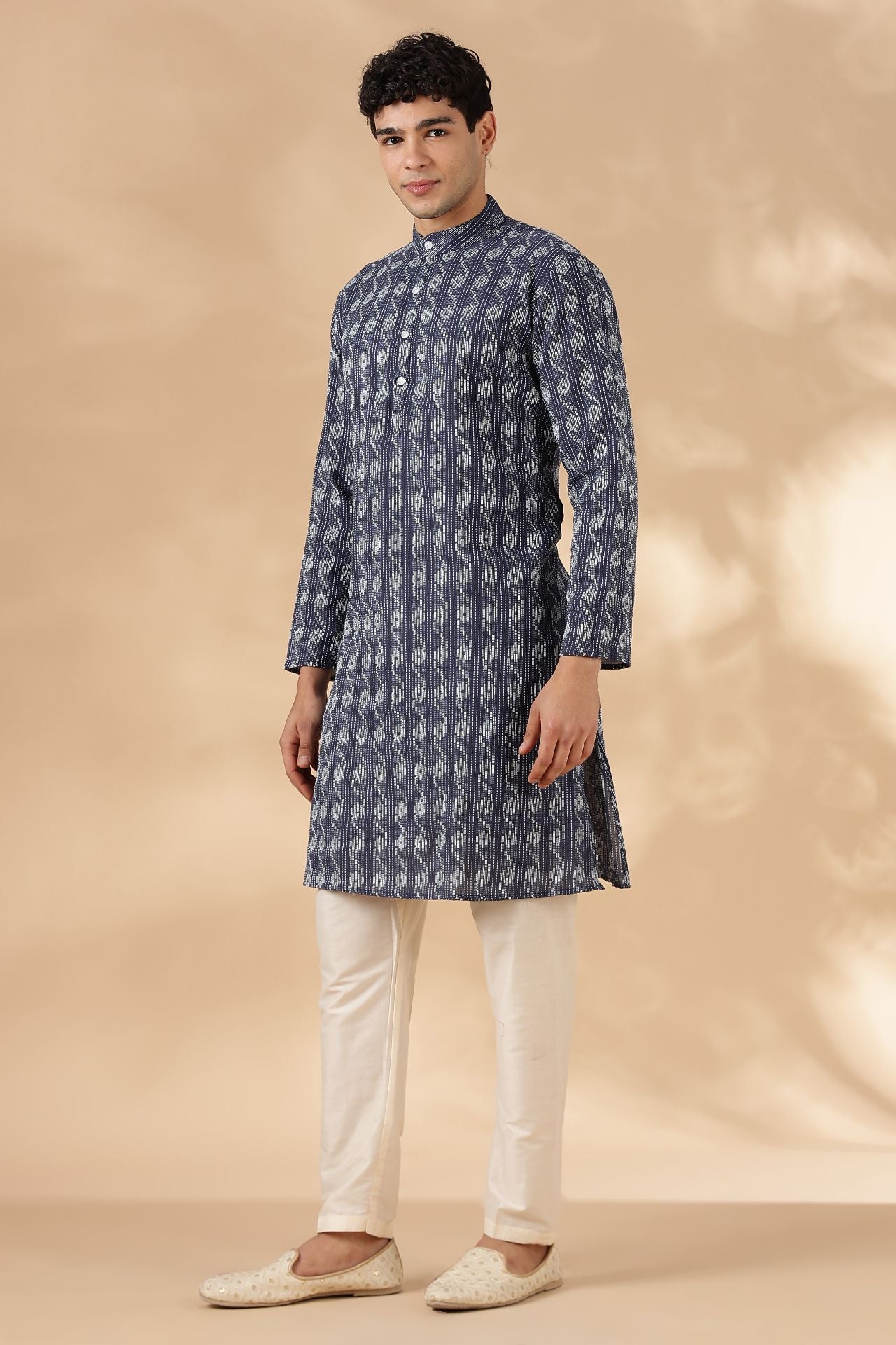 NAMA'S Men Regular Fit Cotton Kurta