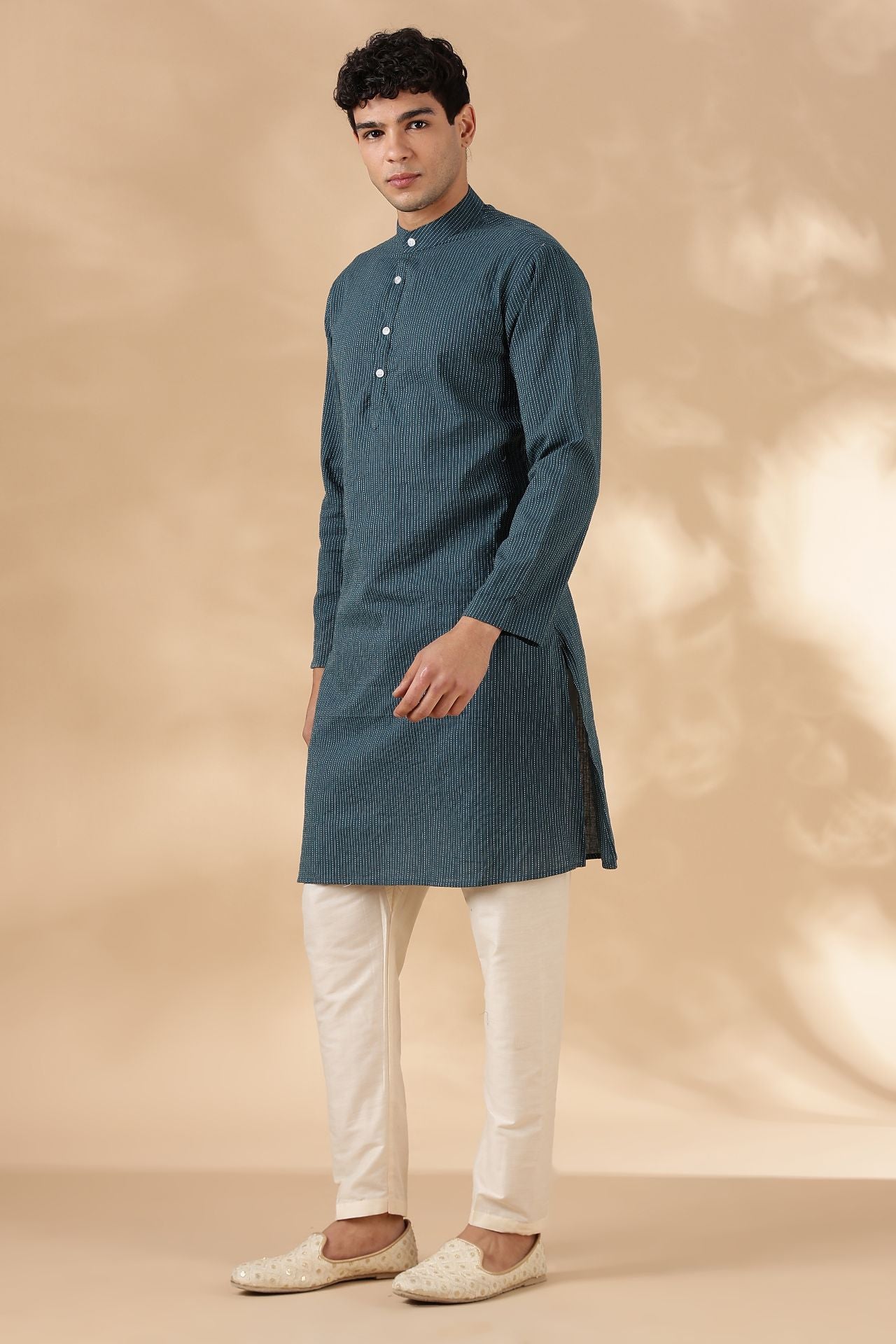 NAMA'S Men Regular Fit Cotton Kurta