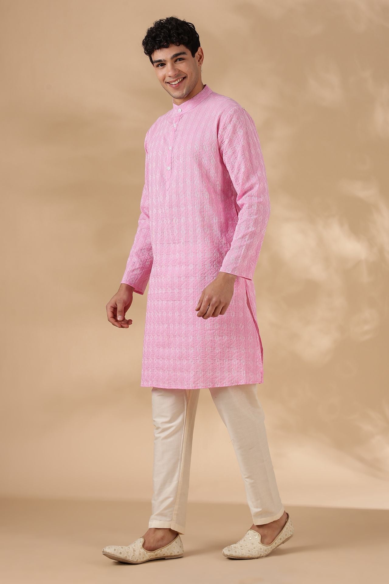 NAMA'S Men Regular Fit Cotton Kurta