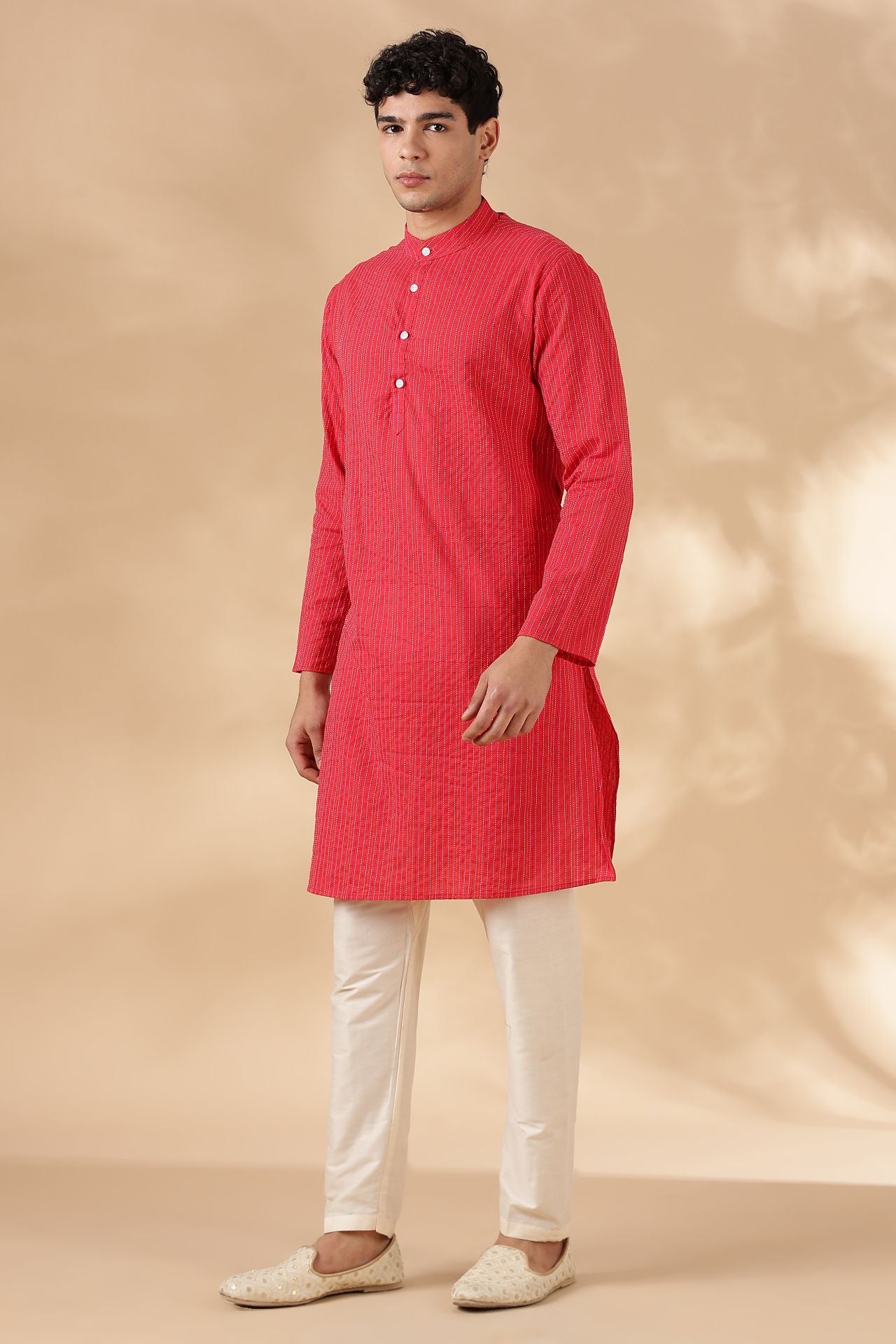 NAMA'S Men Regular Fit Cotton Kurta