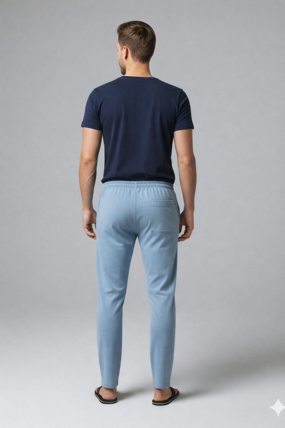 Men'S Solid Straight Fit Lounge Bottoms