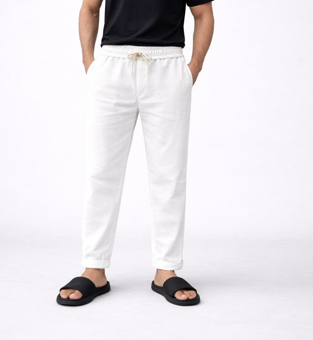 Men'S Solid Straight Fit Lounge Bottoms