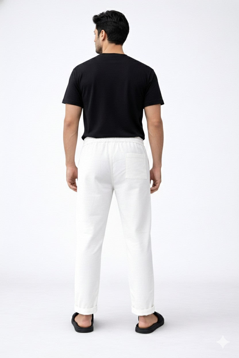 Men'S Solid Straight Fit Lounge Bottoms